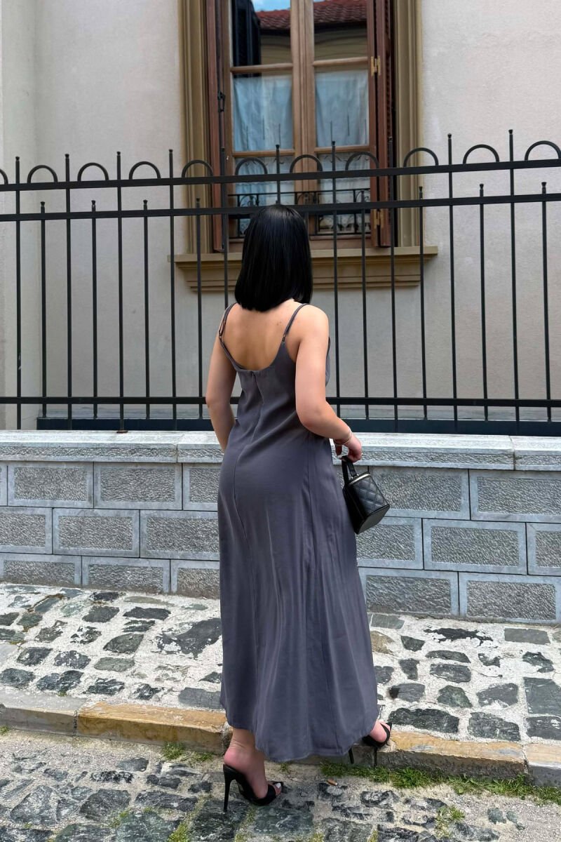 ONE COLOR SHIRT + DRESS WOMAN SET DARK GREY/GEE - 8