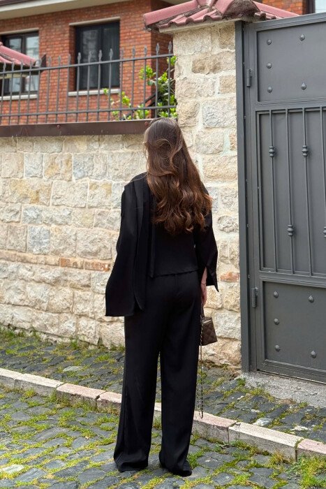 ONE COLOR SHIRT +TROUSERS WOMAN SET BLACK/ E ZEZE - 5