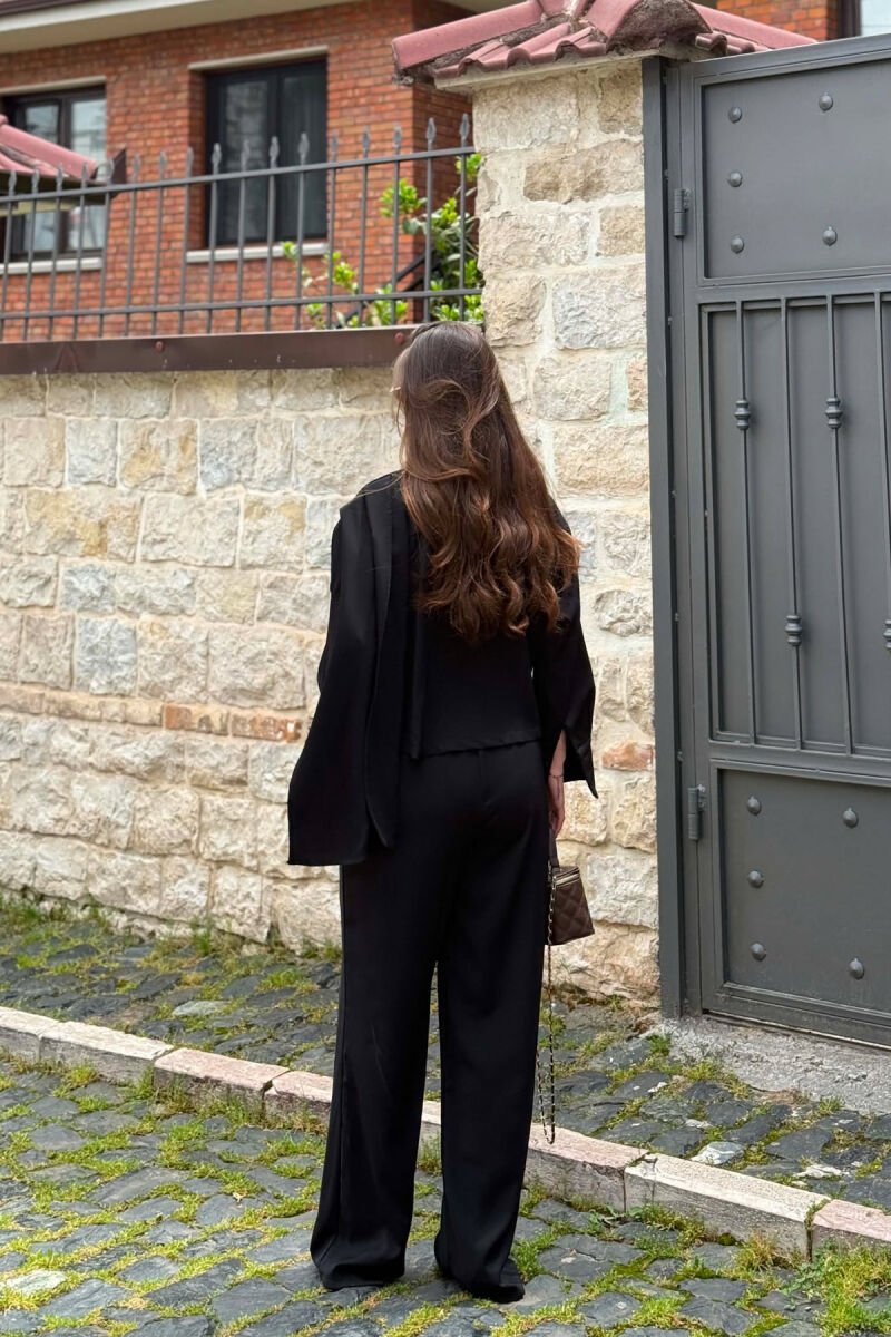 ONE COLOR SHIRT +TROUSERS WOMAN SET BLACK/ E ZEZE - 5