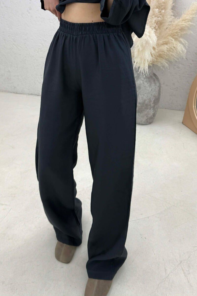 ONE COLOR SHIRT + TROUSERS WOMAN SET DARK GREY/GEE - 5