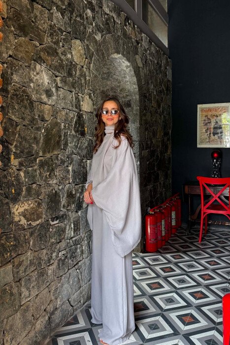 ONE COLOR SHIRT + TROUSERS WOMAN SET GREY/GRI - 6