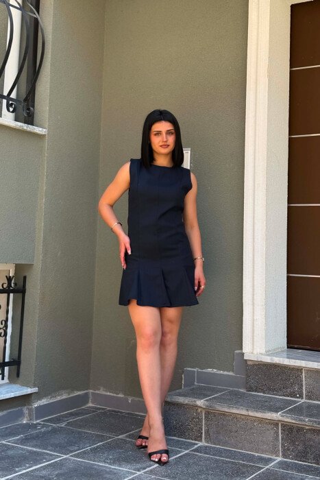 FUSTAN I SHKURTER PER FEMRA NE NGJYRE BLU - KLAUDIO FASHION