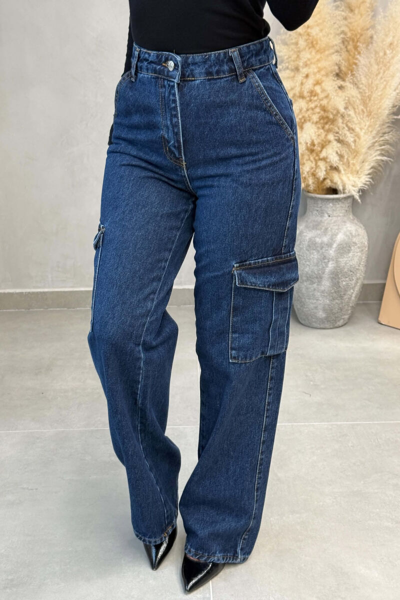 ONE COLOR SIDE POCKET WOMAN JEANS BLUE/BLU - 6