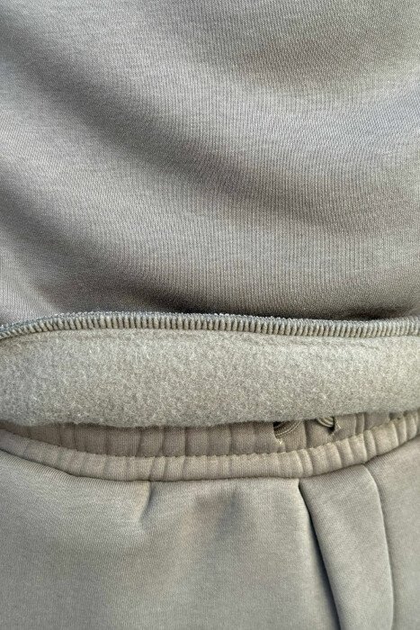 ONE COLOR SIMPLE BLOUSE+JOGGERS MEN SET OLIVE/ULLI - 3