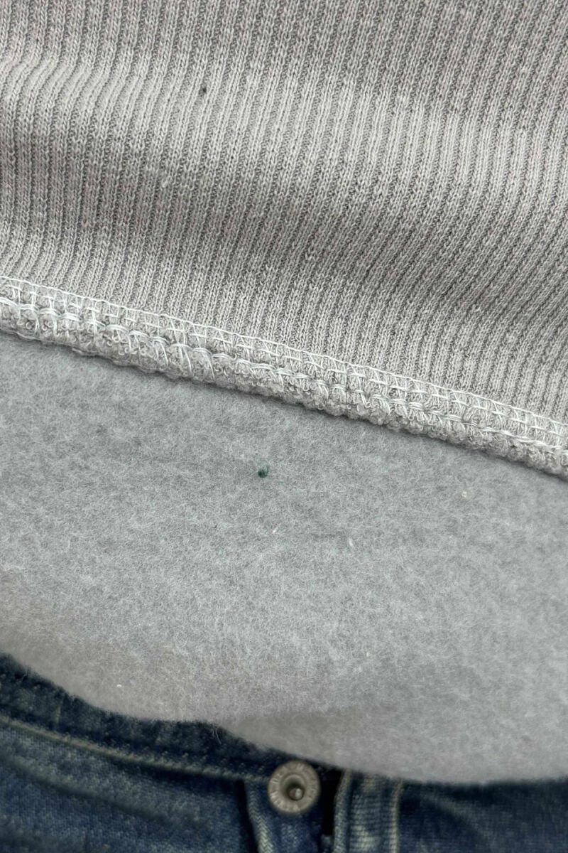 ONE COLOR SIMPLE FLUFFY MEN HOODIE GREY/GRI - 5