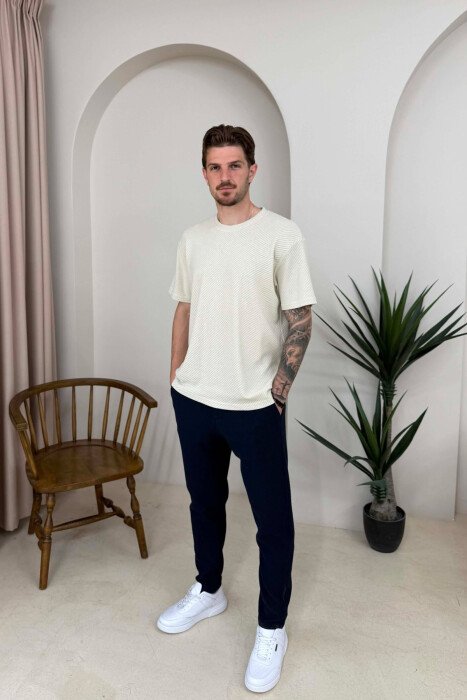 ONE COLOR SIMPLE LACING MEN PANTS BLUE/BLU - 1