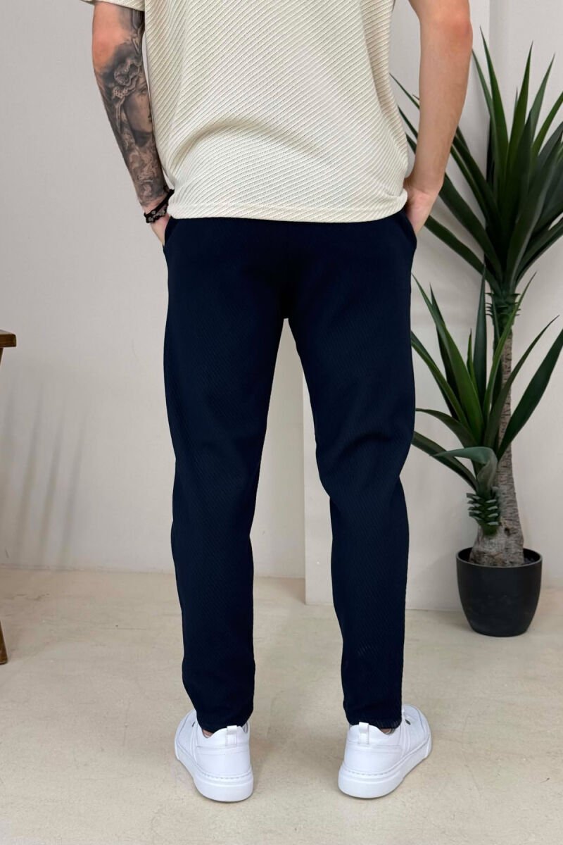 ONE COLOR SIMPLE LACING MEN PANTS BLUE/BLU - 3