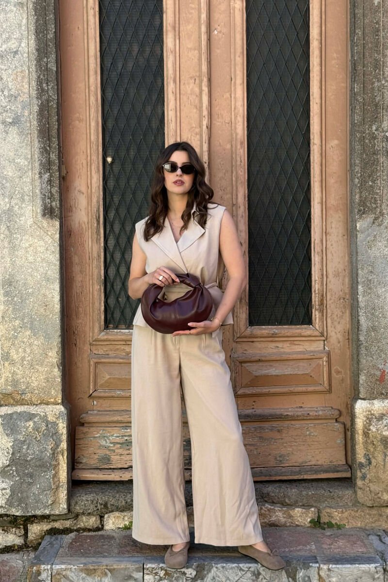 ONE COLOR SIMPLE LATHER WOMAN BAG BURGUNDY/VISHNJE - 4