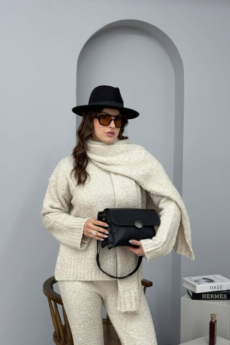 ONE COLOR SIMPLE LEATHER WOMEN BAG BLACK/ E ZEZE - 6