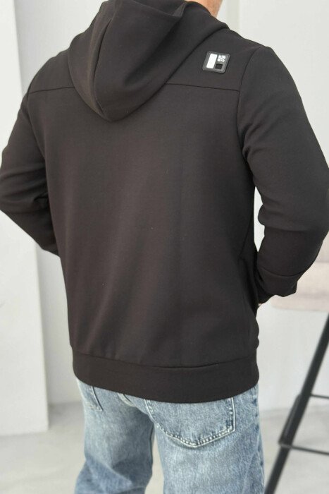 ONE COLOR SIMPLE MEN JACKET BLACK/ E ZEZE - 4