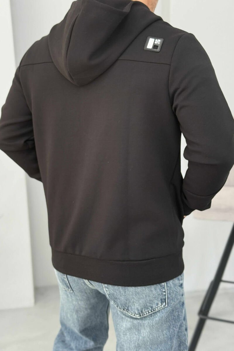 ONE COLOR SIMPLE MEN JACKET BLACK/ E ZEZE - 4