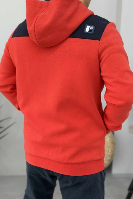 ONE COLOR SIMPLE MEN JACKET RED/E KUQE - 4