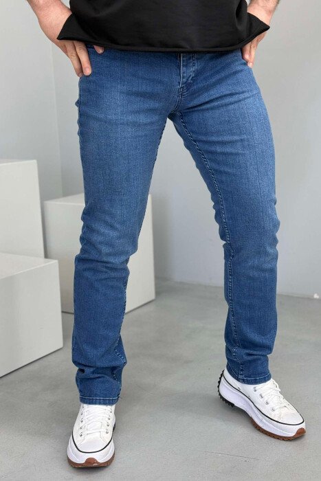 XHINSE NJË NGJYRËSHE TË THJESHTA PËR MESHKUJ NË NGJYRËN BLU - KLAUDIO FASHION