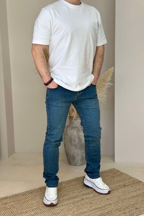ONE COLOR SIMPLE MEN JEANS BLUE/BLU - 1