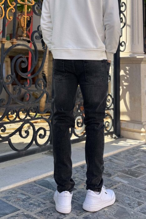 ONE COLOR SIMPLE MEN JEANS DARK GREY/GEE - 3