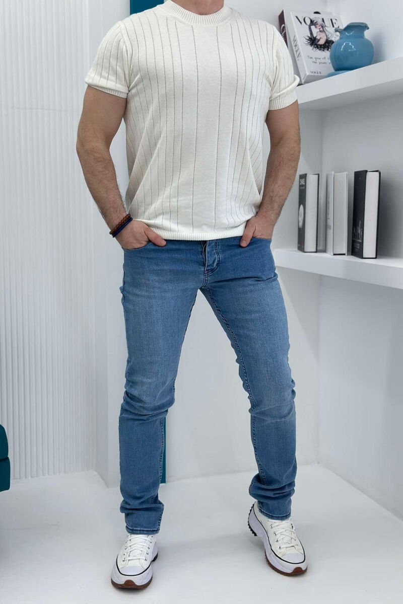 ONE COLOR SIMPLE MEN JEANS LIGHTBLUE/BZ - 1