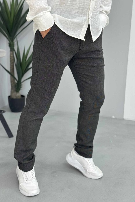 ONE COLOR SIMPLE MEN PANTS DARK GREY/GEE - 2
