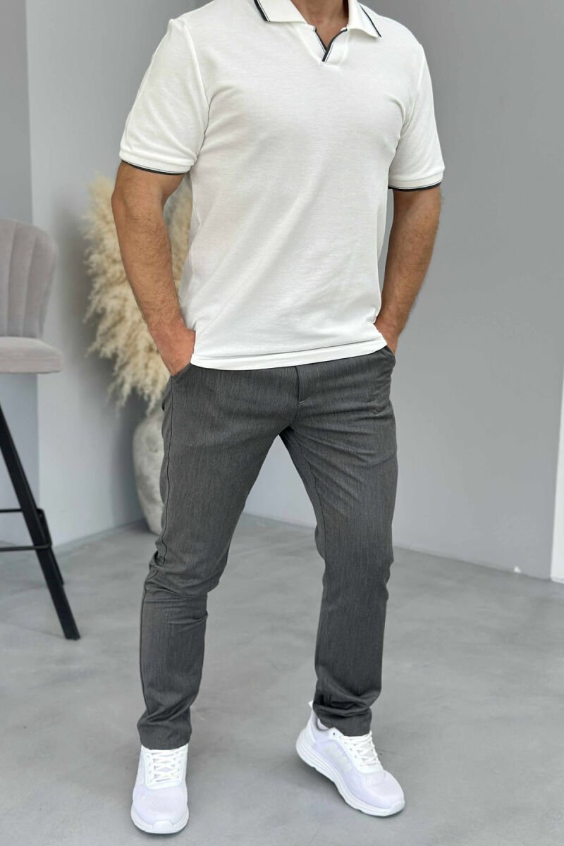 ONE COLOR SIMPLE MEN PANTS GREY/GRI - 1