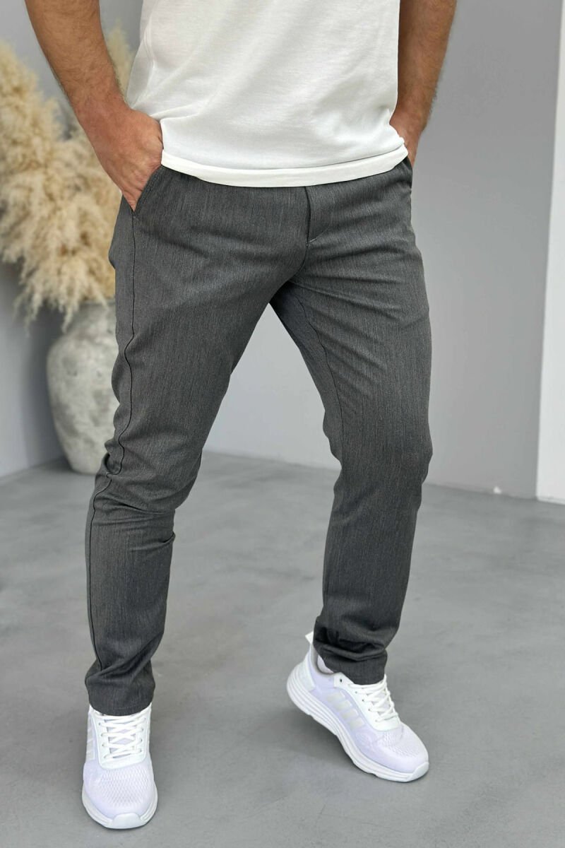 ONE COLOR SIMPLE MEN PANTS GREY/GRI - 2