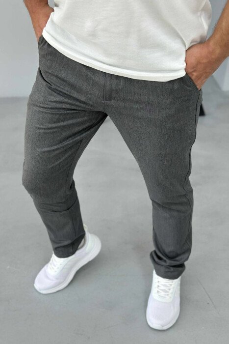 ONE COLOR SIMPLE MEN PANTS GREY/GRI - 3