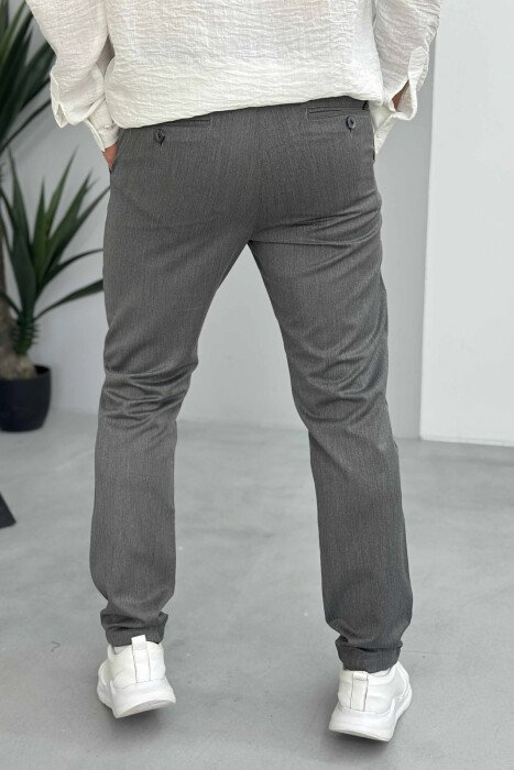 ONE COLOR SIMPLE MEN PANTS GREY/GRI - 2