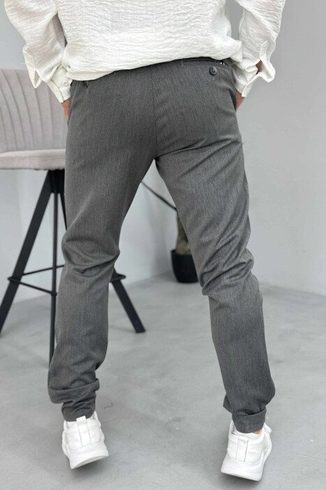 ONE COLOR SIMPLE MEN PANTS GREY/GRI - 4