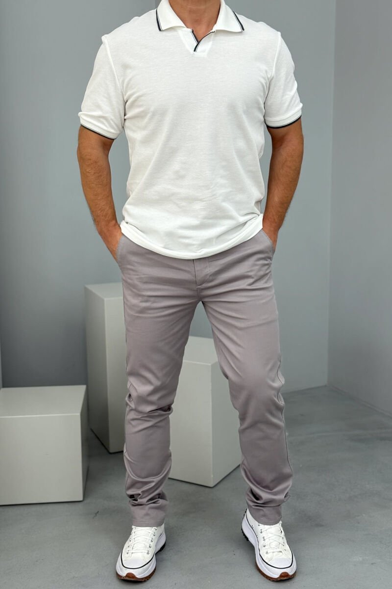 ONE COLOR SIMPLE MEN PANTS GREY/GRI - 1