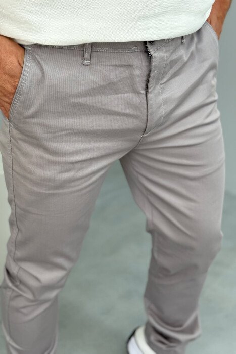 ONE COLOR SIMPLE MEN PANTS GREY/GRI - 4