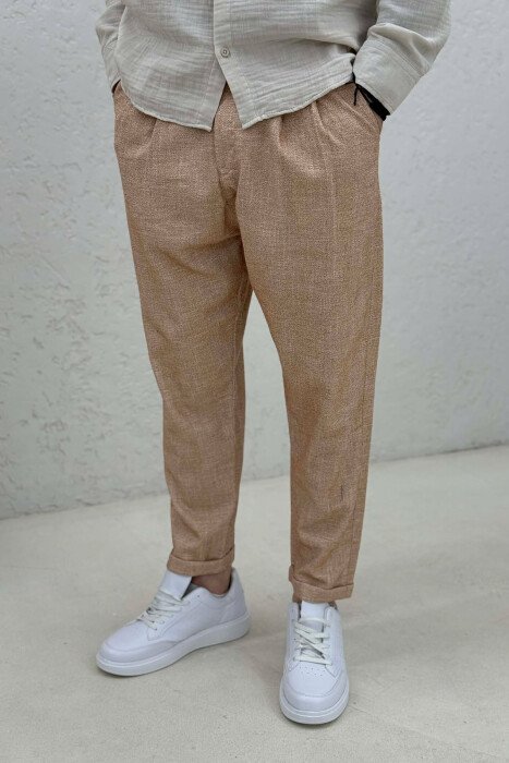 ONE COLOR SIMPLE MEN PANTS ORANGE/PORTOKALLI - 4
