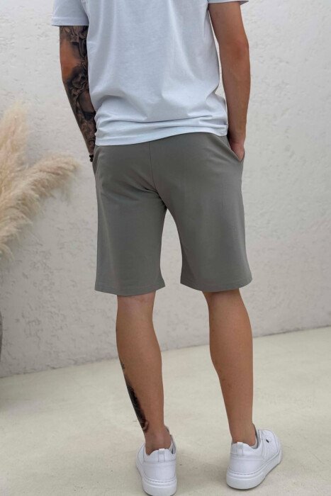 ONE COLOR SIMPLE MEN SHORT SWEATPANTS GREY/GRI - 3