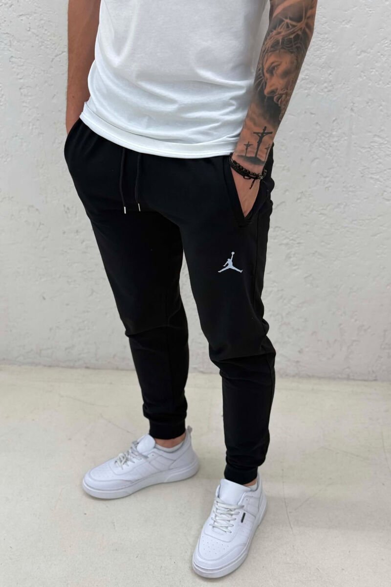 ONE COLOR SIMPLE MEN SWEATPANTS BLACK/ E ZEZE - 2