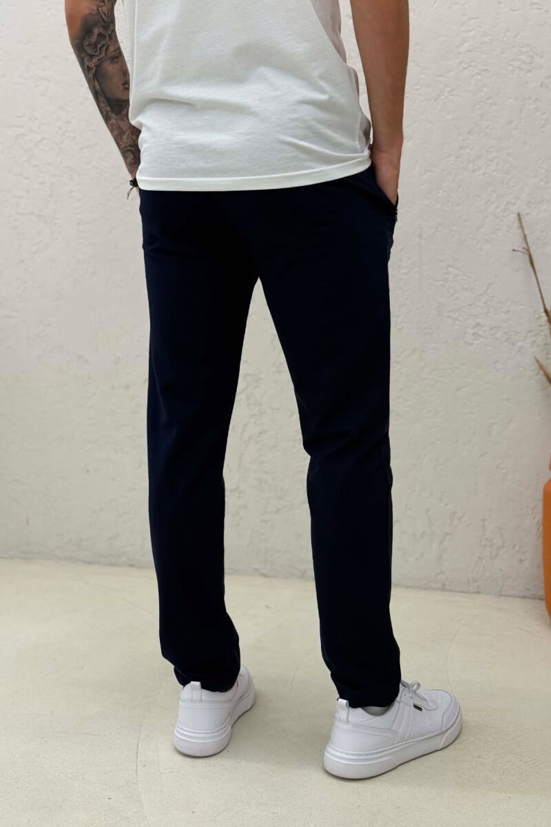 ONE COLOR SIMPLE MEN SWEATPANTS BLUE/BLU - 3