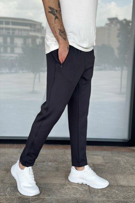 ONE COLOR SIMPLE MEN SWEATPANTS DARK GREY/GEE - 3