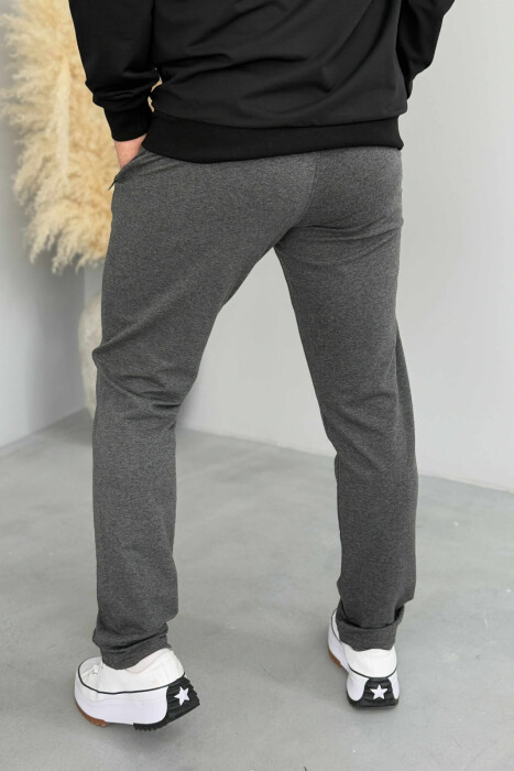 ONE COLOR SIMPLE MEN SWEATPANTS DARK GREY/GEE - 4