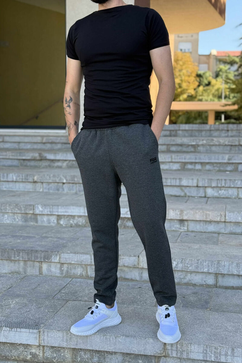 ONE COLOR SIMPLE MEN SWEATPANTS DARK GREY/GEE - 2