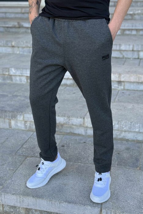 ONE COLOR SIMPLE MEN SWEATPANTS DARK GREY/GEE 