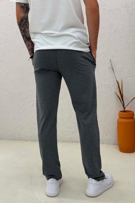ONE COLOR SIMPLE MEN SWEATPANTS DARK GREY/GEE - 3