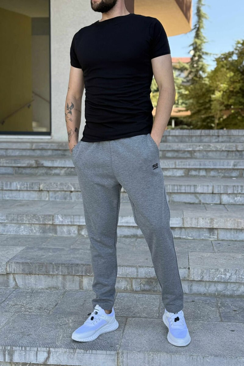ONE COLOR SIMPLE MEN SWEATPANTS GREY/GRI - 2