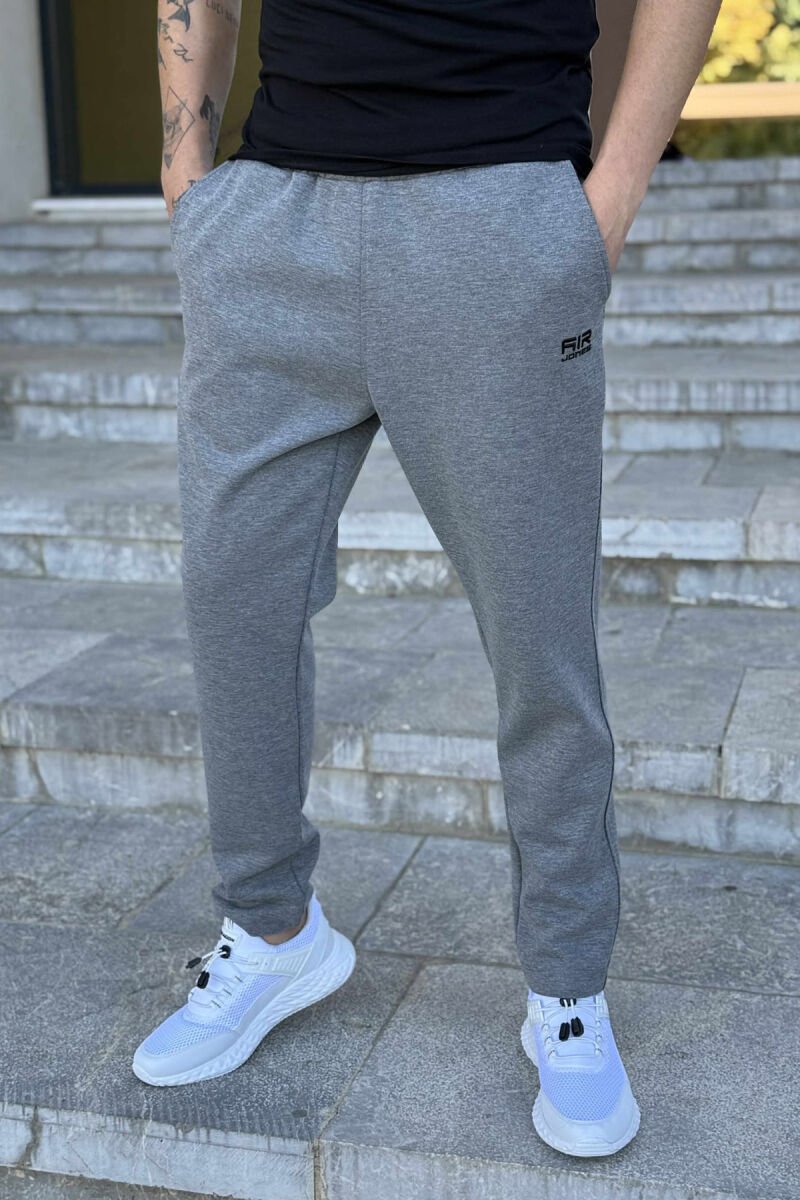 ONE COLOR SIMPLE MEN SWEATPANTS GREY/GRI - 1
