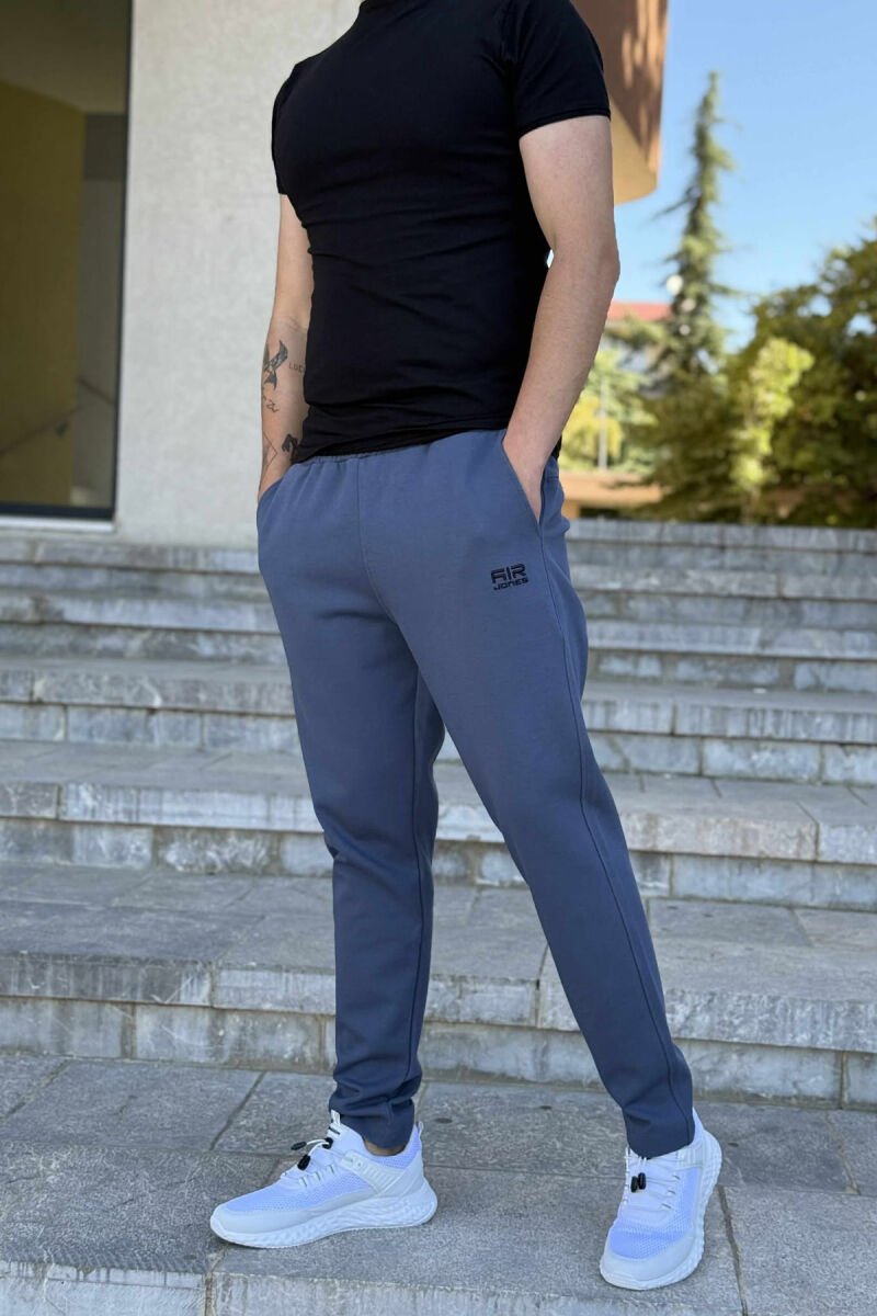 ONE COLOR SIMPLE MEN SWEATPANTS LIGHTBLUE/BZ - 2
