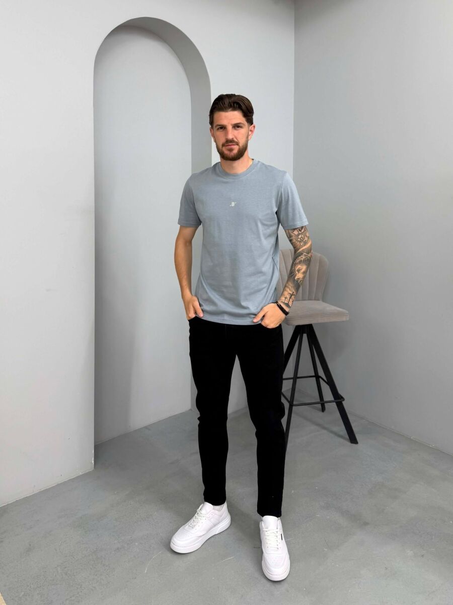 ONE COLOR SIMPLE MEN T -SHIRT GREY/GRI - 3