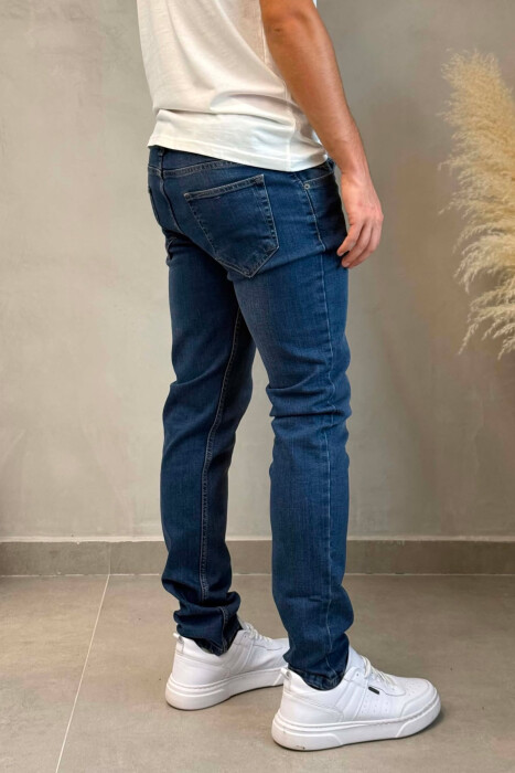 ONE COLOR SIMPLE REGULAR MEN JEANS BLUE/BLU - 3