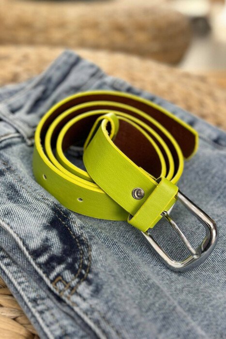 ONE COLOR SIMPLE WOMAN BELT NEON/NEON - 1
