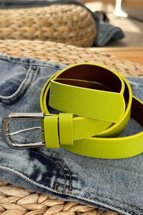 ONE COLOR SIMPLE WOMAN BELT NEON/NEON - 2