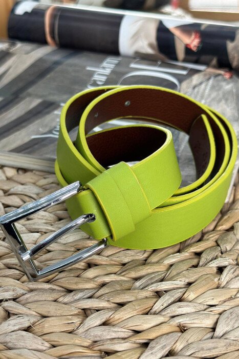 ONE COLOR SIMPLE WOMAN BELT NEON/NEON - 1
