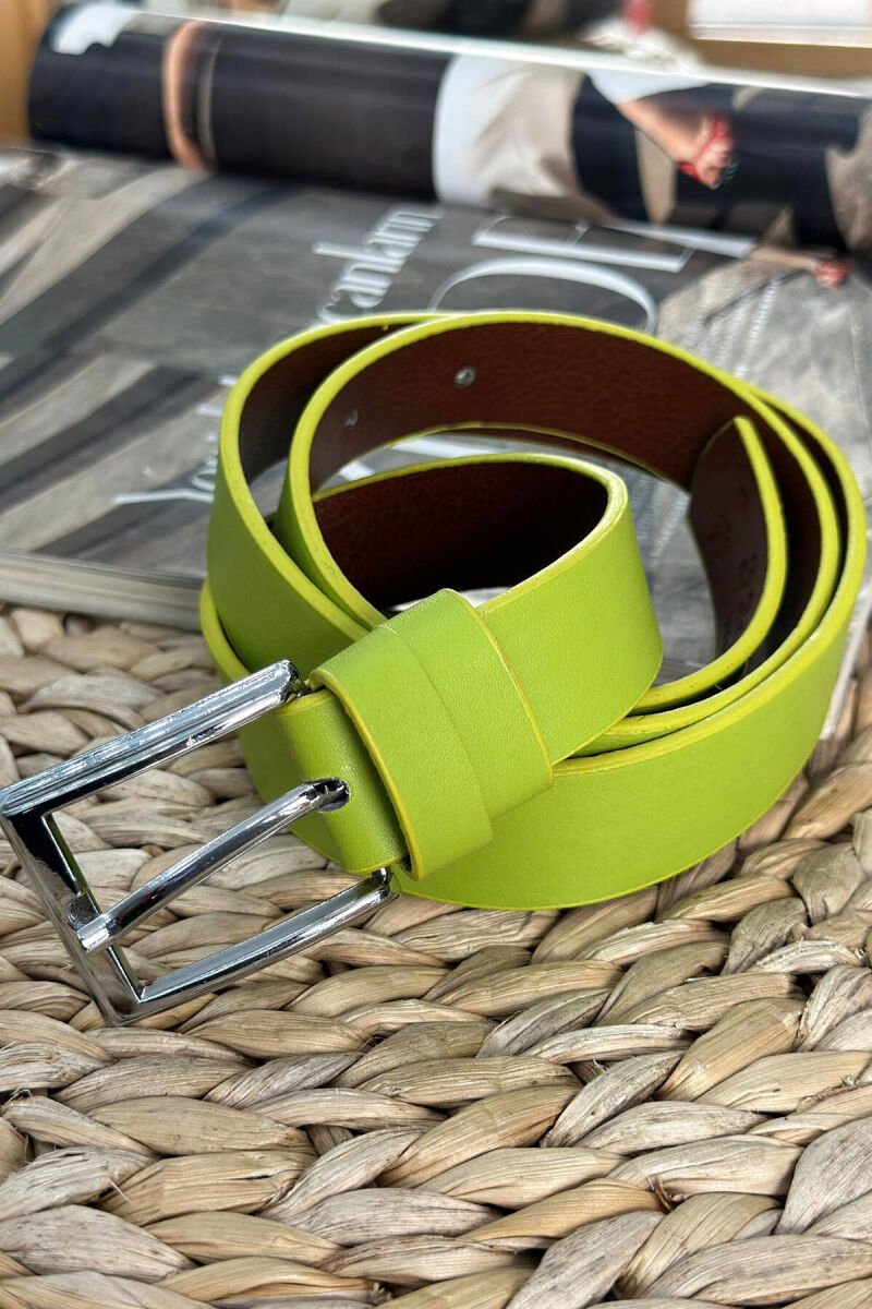 ONE COLOR SIMPLE WOMAN BELT NEON/NEON - 1