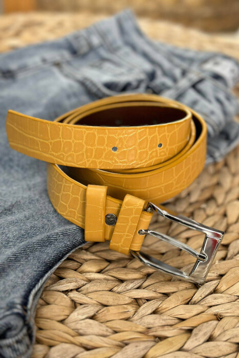ONE COLOR SIMPLE WOMAN BELT ORANGE/PORTOKALLI - 1