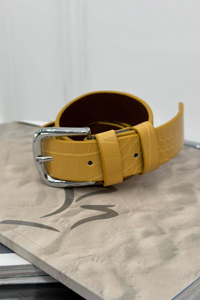 ONE COLOR SIMPLE WOMAN BELT ORANGE/PORTOKALLI - 1