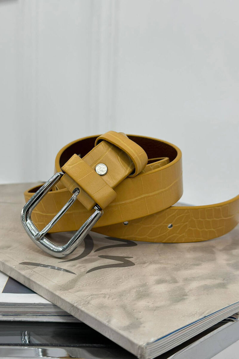 ONE COLOR SIMPLE WOMAN BELT ORANGE/PORTOKALLI - 3