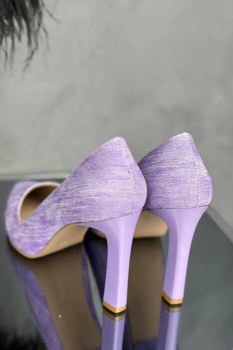 ONE COLOR SIMPLE WOMAN HEELS PURPLE/LEJLA - 3